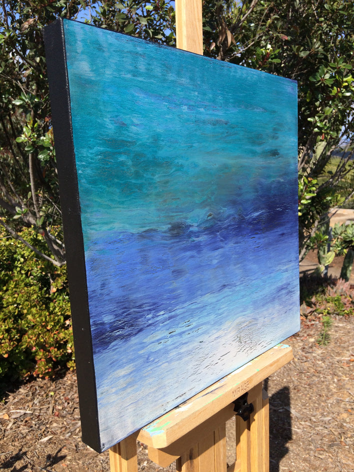 Pacific Snapshot II by Alicia Dunn |  Side View of Artwork 