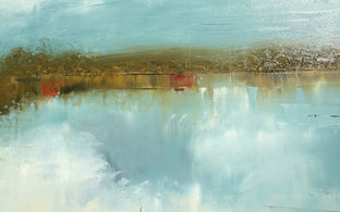 On Lake Peachtree by Ronda Waiksnis |   Closeup View of Artwork 