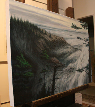 Foggy Day at Quoddy Head by Jay Jensen |  Side View of Artwork 