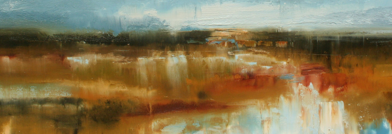 A Palette of Rain by Ronda Waiksnis |   Closeup View of Artwork 