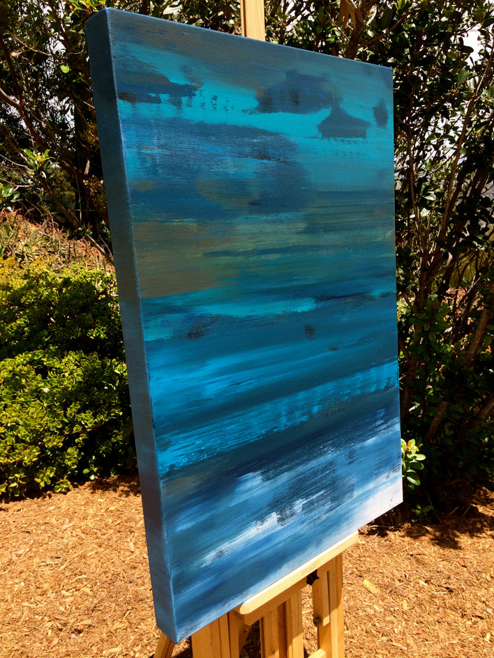 Hold Back the Night by Alicia Dunn |  Closeup View of Artwork 