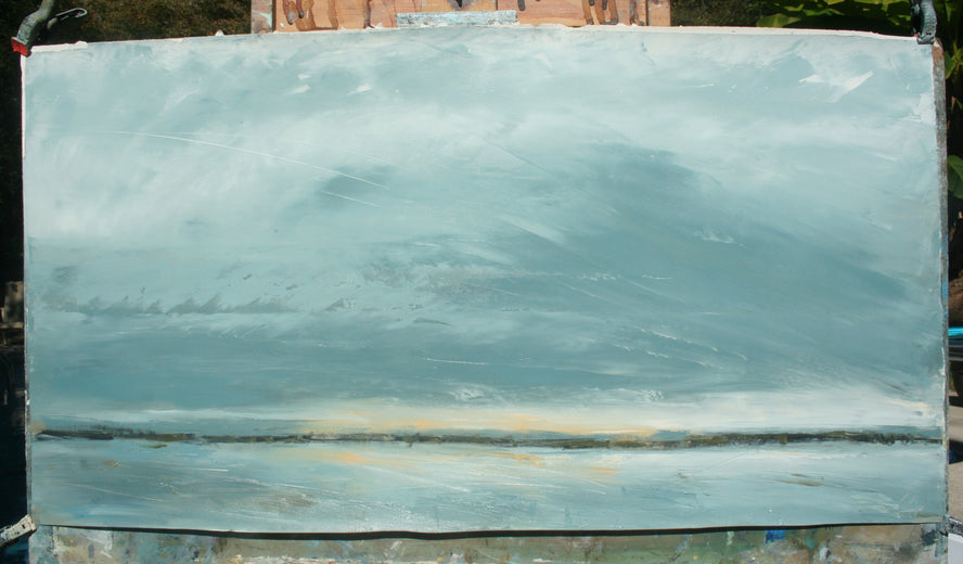 Range of View by Ronda Waiksnis |  Side View of Artwork 