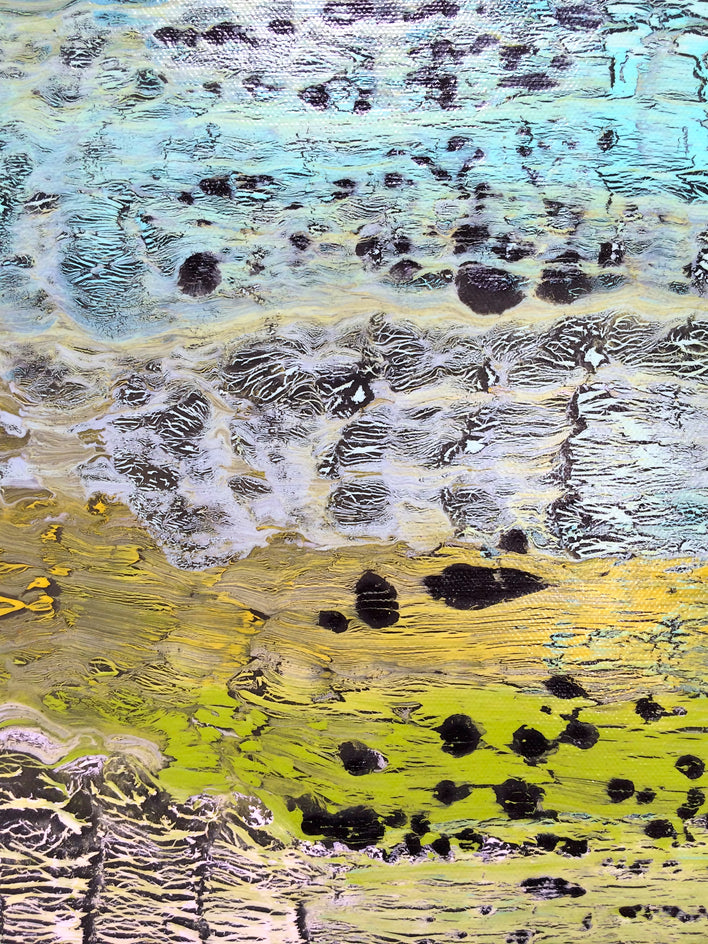 Night Divides the Day by Alicia Dunn |  Closeup View of Artwork 