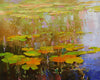 Original art for sale at UGallery.com | Waterlilies Sunny Day by Vahe Yeremyan | $1,200 | oil painting | 22' h x 45' w | thumbnail 3