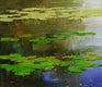 Original art for sale at UGallery.com | Cobalt Pond by Vahe Yeremyan | $2,400 | oil painting | 27' h x 56' w | thumbnail 3