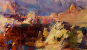 Original art for sale at UGallery.com | Deep in the Canyon, Arizona by Vahe Yeremyan | $725 | oil painting | 18' h x 18' w | thumbnail 4