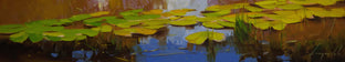 Original art for sale at UGallery.com | Morning Sunlight on Fall Lily Pond by Vahe Yeremyan | $575 | oil painting | 8' h x 30' w | photo 2