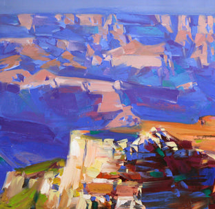 Canyon Shadows by Vahe Yeremyan |  Side View of Artwork 