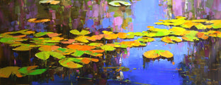 Original art for sale at UGallery.com | Nympheas at Giverny by Vahe Yeremyan | $1,575 | oil painting | 27' h x 44' w | photo 4
