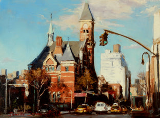 Original art for sale at UGallery.com | Jefferson Market Library by Jonelle Summerfield | $400 | oil painting | 9' h x 12' w | photo 1