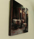 Original art for sale at UGallery.com | Late Dinner at the Pizzeria by Jonelle Summerfield | $450 | oil painting | 10' h x 10' w | thumbnail 2