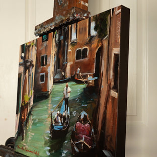 Lone Gondolier by Jonelle Summerfield |  Side View of Artwork 