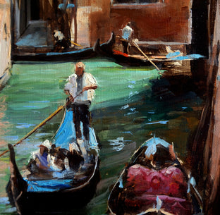 Lone Gondolier by Jonelle Summerfield |  Context View of Artwork 