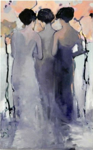 Original art for sale at UGallery.com | Evening by Mary Pratt | $2,875 | oil painting | 48' h x 30' w | photo 1
