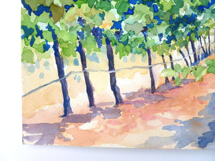 Livermore Valley Vineyard by Catherine McCargar |  Side View of Artwork 