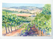 Original art for sale at UGallery.com | Livermore Valley Vineyard by Catherine McCargar | $650 | watercolor painting | 12' h x 18' w | thumbnail 3