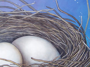 Luminous Tendril of Celestial Wish by Jennifer Ross |   Closeup View of Artwork 