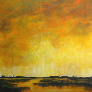Original art for sale at UGallery.com | Luminosity IX by Mandy Main | $1,975 | oil painting | 36' h x 36' w | photo 1
