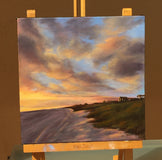 Original art for sale at UGallery.com | Magic Hour V by Mandy Main | $425 | oil painting | 12' h x 12' w | thumbnail 3