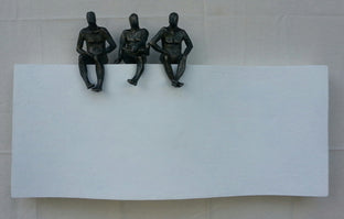 Original art for sale at UGallery.com | U-12 Small Beings on White by Yelitza Diaz | $1,000 | sculpture | 14' h x 23' w | photo 1