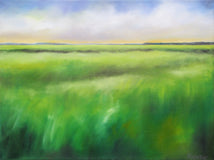 Original art for sale at UGallery.com | Marsh Grass - Summer by Nancy Hughes Miller | $725 | oil painting | 18' h x 24' w | thumbnail 1