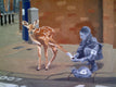 Original art for sale at UGallery.com | Mending by Michael Wedge | $575 | oil painting | 18' h x 24' w | thumbnail 4