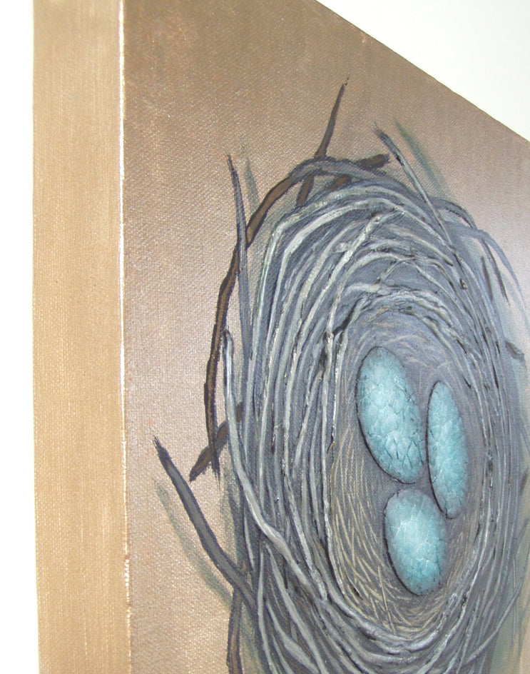 More Precious than Gold by Jennifer Ross |  Side View of Artwork 