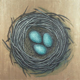 Original art for sale at UGallery.com | More Precious than Gold by Jennifer Ross | $425 | mixed media artwork | 12' h x 12' w | thumbnail 1