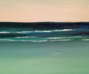 Original art for sale at UGallery.com | Morning Light Beach - Teal by Nancy Hughes Miller | $1,675 | oil painting | 30' h x 40' w | photo 3