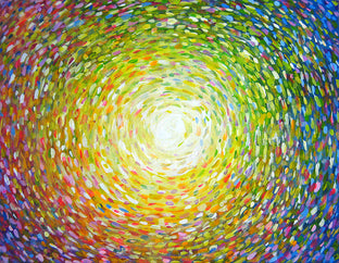 Original art for sale at UGallery.com | Circulation by Natasha Tayles | $525 | acrylic painting | 14' h x 18' w | photo 1