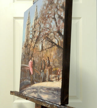 Original art for sale at UGallery.com | Bow Bridge by Jonelle Summerfield | $750 | oil painting | 18' h x 14' w | photo 2