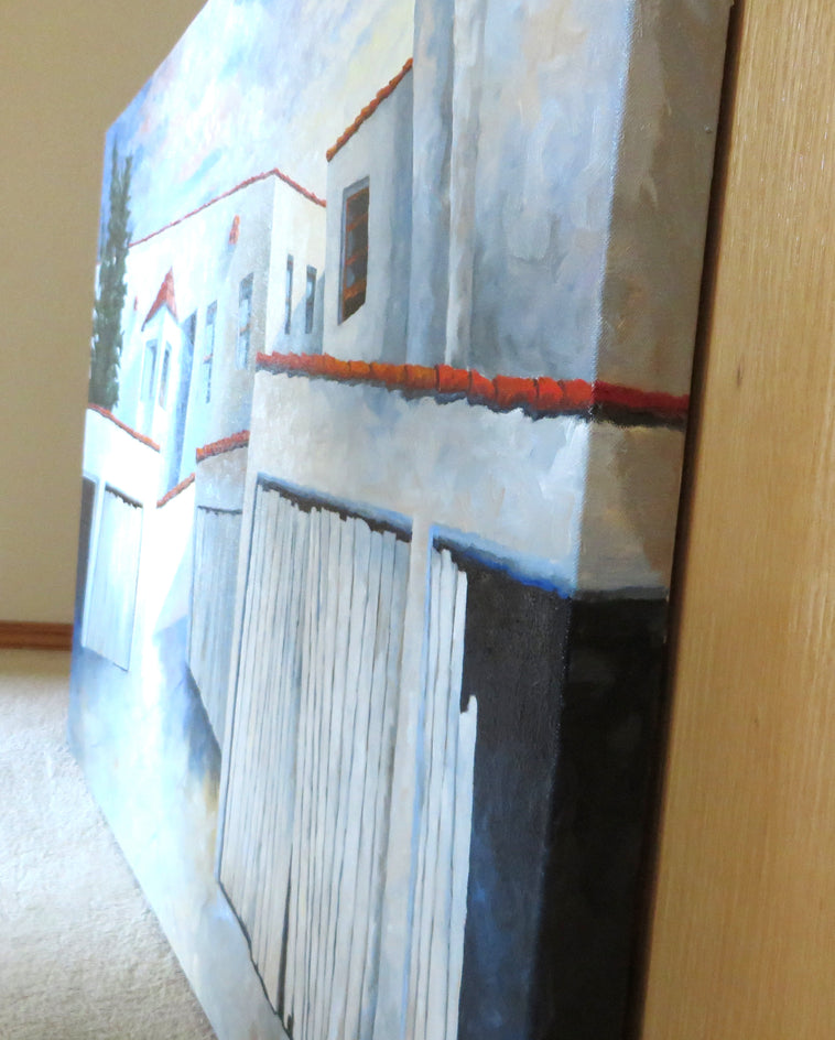 One Car Garages by Mitchell Freifeld |  Side View of Artwork 