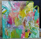 Original art for sale at UGallery.com | Parkside Watermelon by Autumn Rose | $1,175 | mixed media artwork | 36' h x 36' w | thumbnail 3