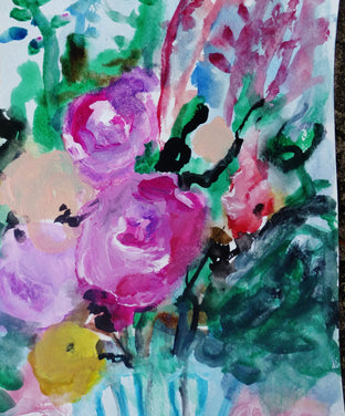 Candy Garden by Autumn Rose |  Side View of Artwork 