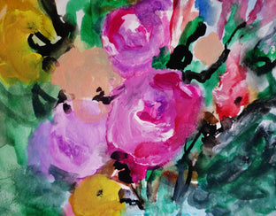 Original art for sale at UGallery.com | Candy Garden by Autumn Rose | $300 | acrylic painting | 15' h x 11' w | photo 4