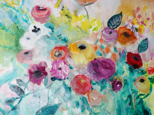 Original art for sale at UGallery.com | Tea Party by Autumn Rose | $1,175 | acrylic painting | 30' h x 40' w | photo 4