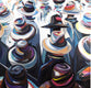 Original art for sale at UGallery.com | Regatta by Patrick Duffy | $6,775 | oil painting | 48' h x 48' w | thumbnail 1
