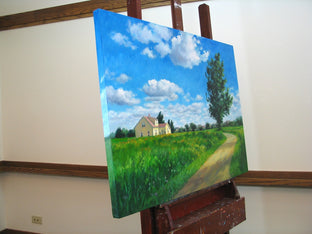Prairie Crossing by Suzanne Massion |  Side View of Artwork 