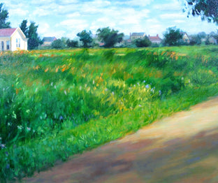 Prairie Crossing by Suzanne Massion |   Closeup View of Artwork 
