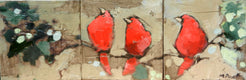 Original art for sale at UGallery.com | Pretty Bird by Mary Pratt | $375 | oil painting | 6' h x 18' w | thumbnail 1