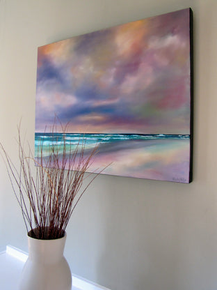 Purple Cloudscape Beach by Nancy Hughes Miller |  Context View of Artwork 