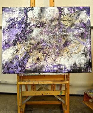 Original art for sale at UGallery.com | Deep Purple by DL Watson | $3,600 | acrylic painting | 36' h x 48' w | photo 3