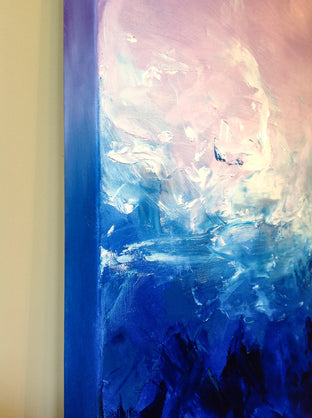 Original art for sale at UGallery.com | Purple Sky by Sarah Parsons | $1,625 | oil painting | 36' h x 24' w | photo 2