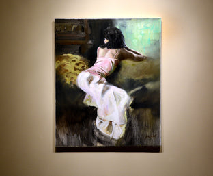 Original art for sale at UGallery.com | Quiet Presence by Gary Leonard | $1,475 | oil painting | 24' h x 20' w | photo 3