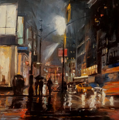 Rainy Night in Manhattan by Jonelle Summerfield | Artwork Main Image