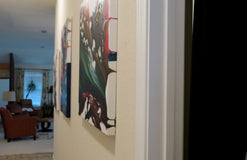 Original art for sale at UGallery.com | Rainfall by Krispen Spencer | $1,500 | acrylic painting | 30' h x 30' w | thumbnail 2