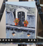 Original art for sale at UGallery.com | Paris Rooftops by Lisa Elley | $250 | oil painting | 10' h x 8' w | thumbnail 3