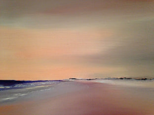 Original art for sale at UGallery.com | Red Sky Beach by Nancy Hughes Miller | $1,675 | oil painting | 36' h x 36' w | photo 3