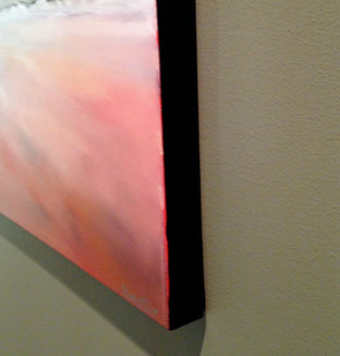 Red Sky Beach by Nancy Hughes Miller |  Side View of Artwork 