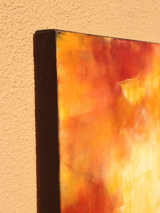 Original art for sale at UGallery.com | Red Sky II by Mandy Main | $1,975 | oil painting | 36' h x 36' w | photo 2